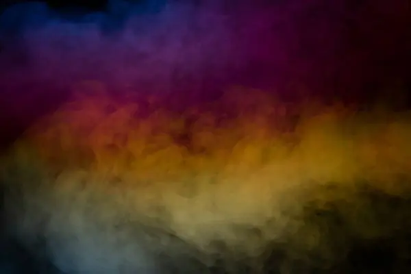 Purple Blue Steam Black Background Copy Space — Stock Photo, Image