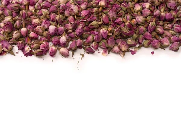 Dry Tea Roses Isolated White Background — Stock Photo, Image