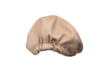 Açık kahverengi başlık beyaz arkaplanda izole edilmiş.. 