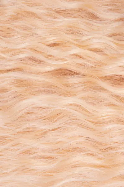 Blond  beautiful wavy hair pattern. Top view.