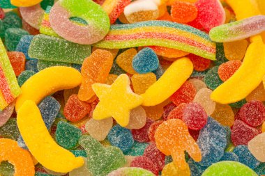 Çeşit çeşit şekerleme. Üst Manzara. Jöleli şekerler.