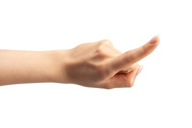 γυναίκα χέρι απομονωθεί σε λευκό φόντο. 