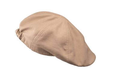 Açık kahverengi başlık beyaz arkaplanda izole edilmiş.. 