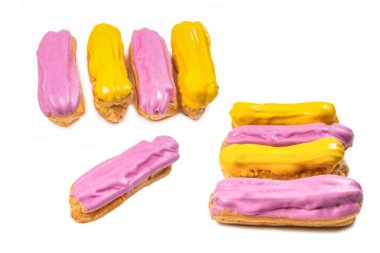 Beyaz arka planda taze ekinler izole edildi. Üst görünüm. 