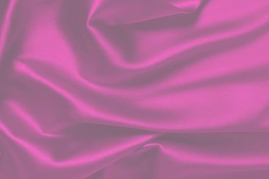 Kırmızı ipek ya da saten lüks kumaş dokusu soyut bir arka plan olarak kullanılabilir. Üst görünüm.