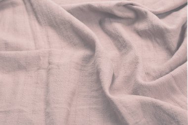 Pamuk bej kumaş desenli. Üst görünüm. 