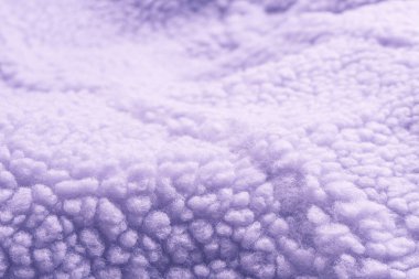 Purple fur texture as a background. Top view. 