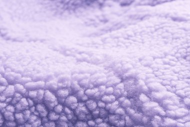 Purple fur texture as a background. Top view.  clipart