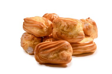 Beyaz arka planda izole edilmiş tatlı ekler. Üst görünüm. 