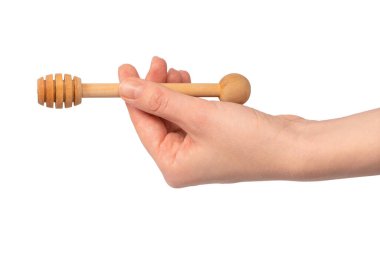 Beyaz bir arka planda elde izole edilmiş bir kadın.. 