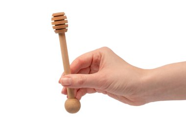 Beyaz bir arka planda elde izole edilmiş bir kadın.. 