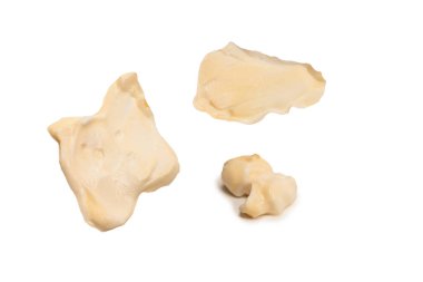 Beyaz arkaplanda izole edilmiş beyaz sos.. 