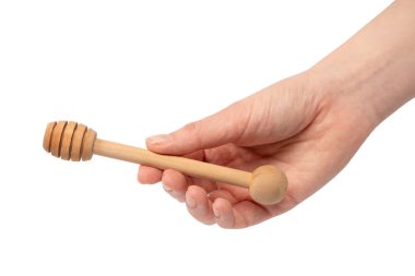 Beyaz bir arka planda elde izole edilmiş bir kadın.. 