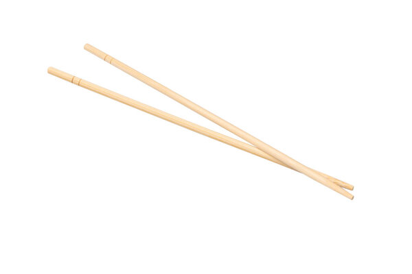 Sushi chopsticks isolated on a white background. 