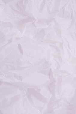 Arkaplan olarak plastik torba. Üst görünüm.