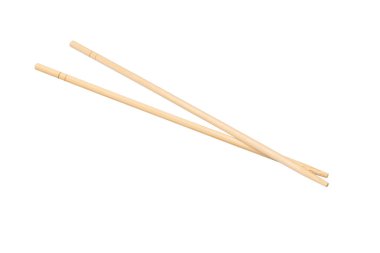 Beyaz arka planda izole edilmiş suşi çubukları.. 