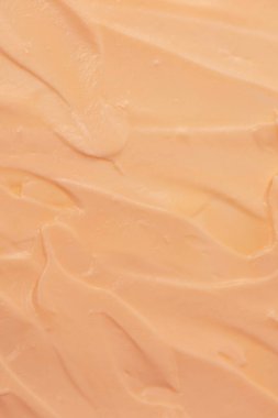 Beyaz krem şanti. Üst görünüm. 