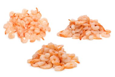 Donmuş karides arka planı. Üst görünüm. 