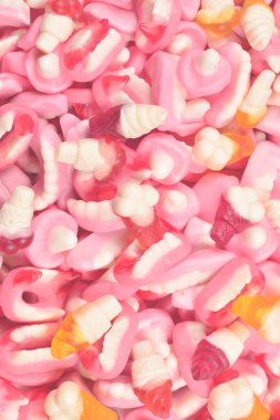 Çeşit çeşit şekerleme. Üst Manzara. Jöleli şekerler.