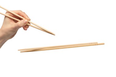 Beyaz arka planda izole edilmiş suşi çubukları.. 