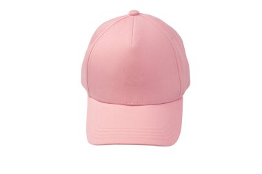 Pembe başlık beyaz arkaplanda izole edildi. 