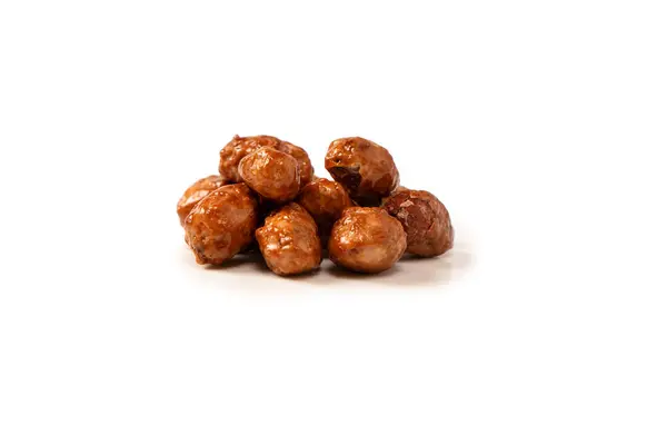 stock image Tasty sweet roasted peanuts isolated on a white background. 