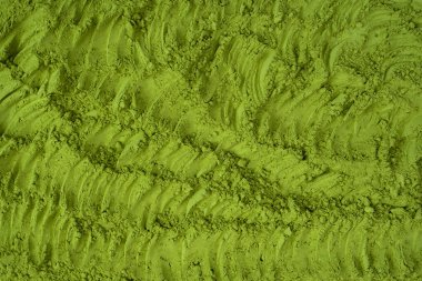 Kibrit çayı, arka plan olarak kibrit tozu. 