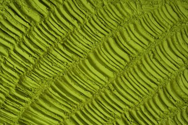 Kibrit çayı, arka plan olarak kibrit tozu. 