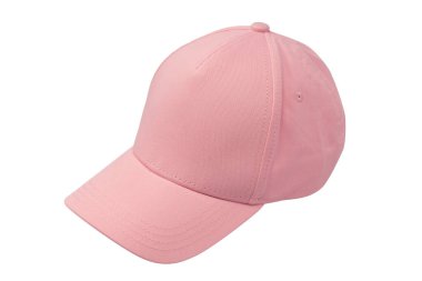 Pembe başlık beyaz arkaplanda izole edildi. 