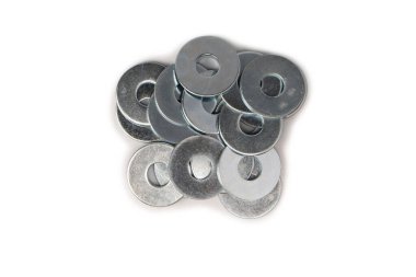 Metal temizleyici beyaz arkaplanda izole edilmiş.. 