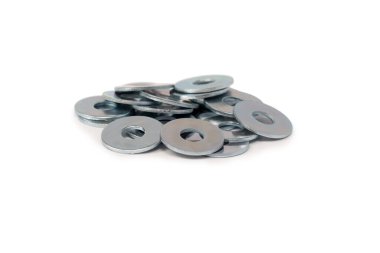 Metal temizleyici beyaz arkaplanda izole edilmiş.. 