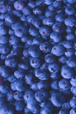 Fresh blueberry as a background. Texture blueberry berries close up.