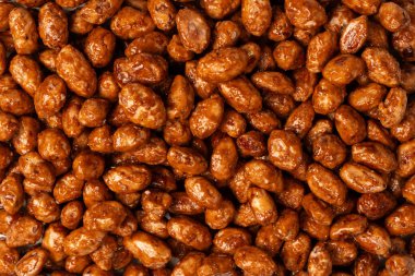 Arka planda lezzetli kavrulmuş fıstık var.. 