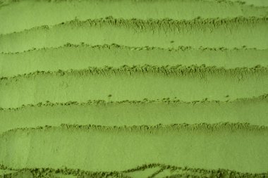 Kibrit çayı, arka plan olarak kibrit tozu. 