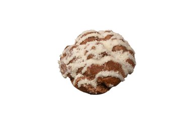 Arka planda hindistan cevizi kremalı profiteroller var.. 