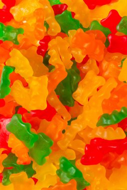 Jöle gibi kokan eşofmanlar arka planda. Üst görünüm.