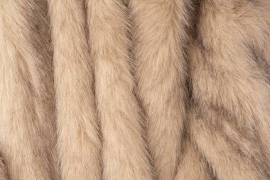 Arka plan olarak sahte kürk dokusu, üst görünüm.