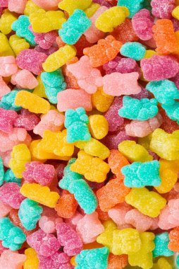 Jöleli terler arka planda kalıyor. Üst görünüm.