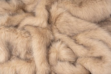 Arka plan olarak sahte kürk dokusu, üst görünüm.