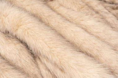 Arka plan olarak sahte kürk dokusu, üst görünüm.