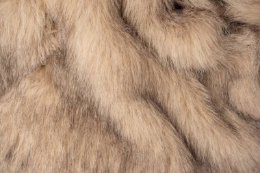 Arka plan olarak sahte kürk dokusu, üst görünüm.