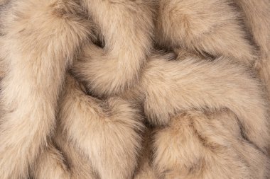 Arka plan olarak sahte kürk dokusu, üst görünüm.