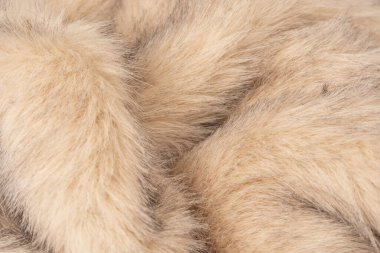 Arka plan olarak sahte kürk dokusu, üst görünüm.