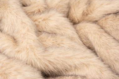 Arka plan olarak sahte kürk dokusu, üst görünüm.