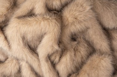 Arka plan olarak sahte kürk dokusu, üst görünüm.