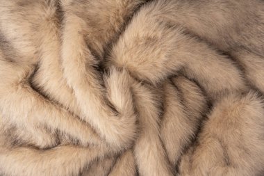 Arka plan olarak sahte kürk dokusu, üst görünüm.