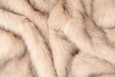 Arka plan olarak sahte kürk dokusu, üst görünüm.