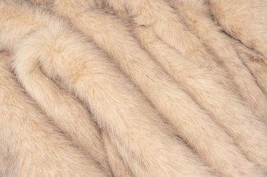 Arka plan olarak sahte kürk dokusu, üst görünüm.