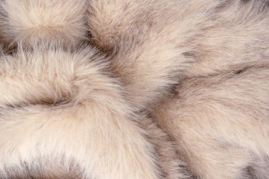 Arka plan olarak sahte kürk dokusu, üst görünüm.