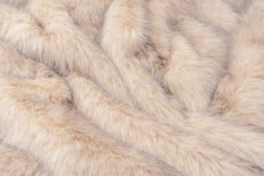 Arka plan olarak sahte kürk dokusu, üst görünüm.